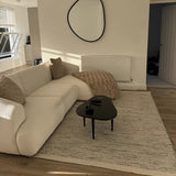 Nathalia Chaise Corner Sofa - Chalk White Boucle - Laura James 