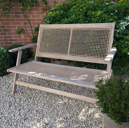 Akira Wooden Garden Rope Folding Bench - Laura James 