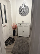 Ascot Shoe Cabinet - White Storage Cupboard - Laura James 