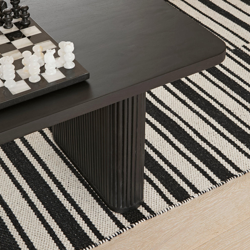 Orla Wooden Coffee Table - Jet Black - Laura James