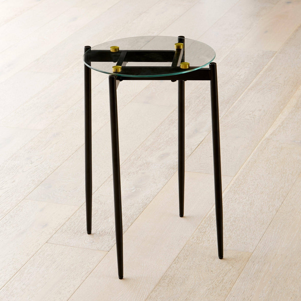 Oscar Side Table Black - 40cm - Laura James