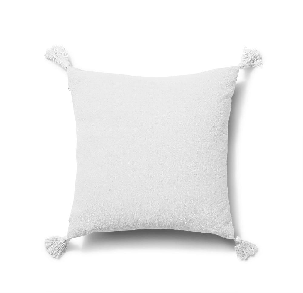 Otura 45x45cm Tasselled Cushion Cover, Ivory White - Laura James