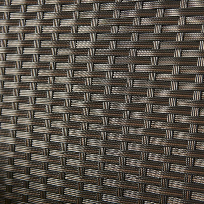 Outlet - 10 Seater Rattan Cube Outdoor Dining Set - Brown Weave - Laura James