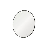 Marbury 100cm Metal Round Mirror - Black - Laura James