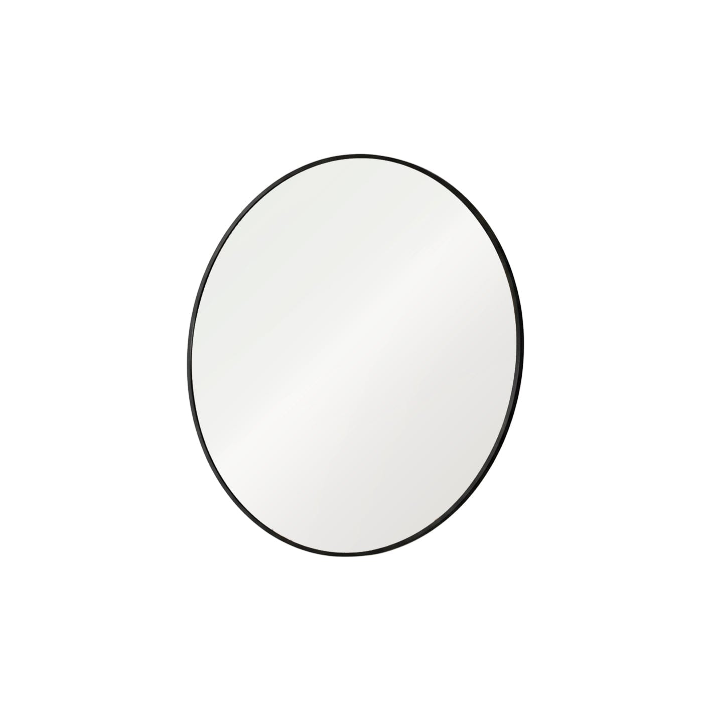 Marbury 100cm Metal Round Mirror - Black - Laura James