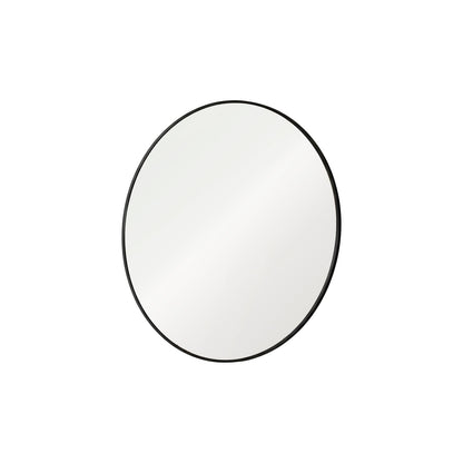 Marbury 100cm Metal Round Mirror - Black - Laura James