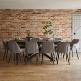 Amelia Black Wood Extendable Dining Table - Laura James