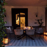 Amelia Black Wood Extendable Dining Table