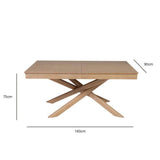 Laura James Whitewash Wood Dining Table