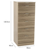 Ayla tallboy - light oak - Laura James