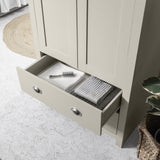 Outlet - Bampton 2 Door Wardrobe in Grey - Laura James