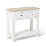 Bampton 2 Drawer Console Table - Alabaster White - Laura James