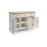 Bampton 3 Door Sideboard - Alabaster White - Laura James