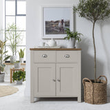 Outlet - Bampton Sideboard with 2 Drawers Grey