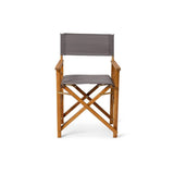 Outlet - Cameron Directors Chair Dark Grey - Set of 2 - Laura James