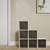 Outlet - Cara 123 Box Bookcase White - Laura James