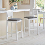 Charlie bar stool - white - Laura James