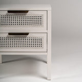 Charlie 2 drawer bedside table - white - Laura James#