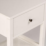 Charlie bedside table - 1 drawer - white - Laura James