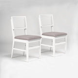 Charlie dining chair - set of 2 - white