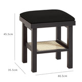 Charlie dressing table stool - black - Laura James