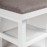 Charlie dressing table stool - white - Laura James
