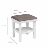Charlie dressing table stool - white - Laura James