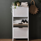 Outlet - Charlie shoe cabinet - 3 door - white - Laura James