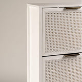 Outlet - Charlie shoe cabinet - 3 door - white - Laura James