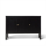 Charlie Three Door Sideboard in Noir Black - Laura James