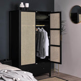 Outlet - Charlie wardrobe - 2 door - Black - Laura James