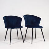 Cleo Blue Velvet Chair - Laura James