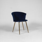 Outlet - Cleo dining chairs - set of 2 - blue and gold - Laura James