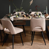 Outlet - Dolly Boucle Dining Chair - Set of 2 - Laura James