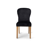 Edward dining chairs - set of 2 - black and light wood - Laura James