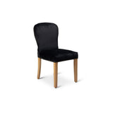 Edward dining chairs - set of 2 - black and light wood - Laura James