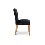 Edward dining chairs - set of 2 - black and light wood - Laura James