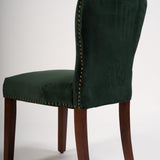 Green Velvet Dining Chair - Laura James