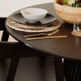 Ella Wooden Dining Armchairs set of 2 - Black- Laura James