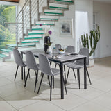 Outlet - Ellis dining chairs - set of 2 - grey and black - Laura James