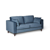 Emily Blue 3 Seater Sofa - Laura James