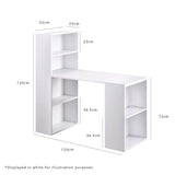 Essie Desk with Shelves - Pitch Black - Laura James