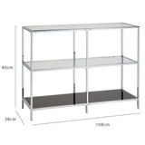 Outlet - Evelyn console table - chrome - Laura James