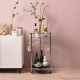Evelyn Drinks Trolley - Chrome - Laura James
