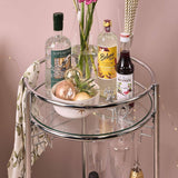 Evelyn Drinks Trolley - Chrome - Laura James