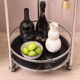Evelyn Drinks Trolley - Chrome - Laura James