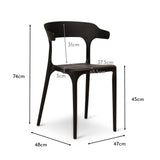Finn dining chairs - set of 4 - black - Laura James