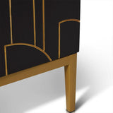 Gatsby 2 Door Sideboard – Noir Black - Laura James