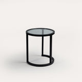 Harris black metal side table - Laura James