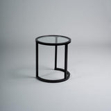 Harris black metal side table - Laura James